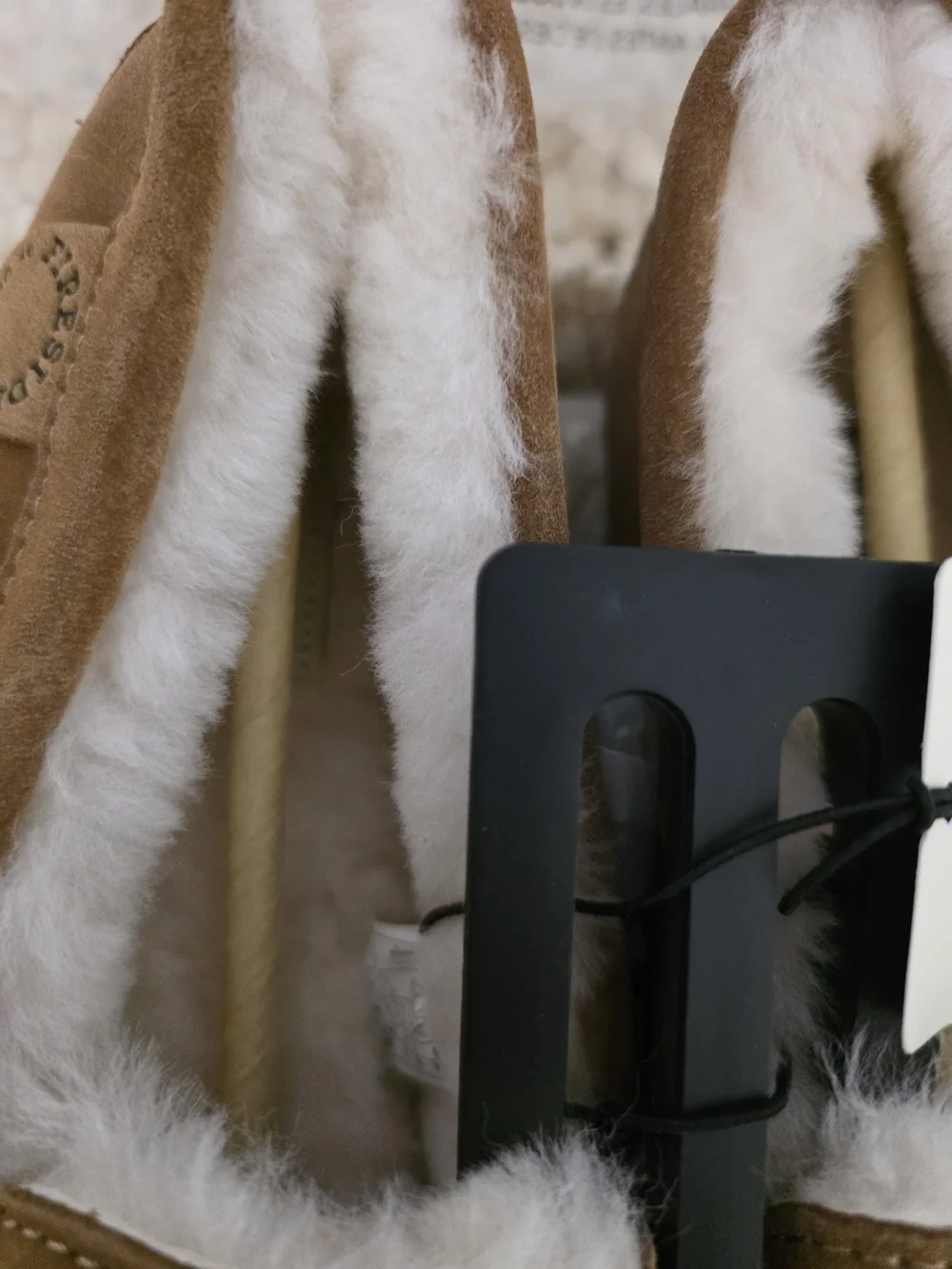 Men's Chestnut Shearling-Lined Slippers